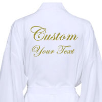 Text Custom Bridesmaid Cotton Kimono Wedding Robes W Lace Trim Women Wedding Bridal Robes Short Belt Bathrobe Sleepwear