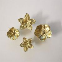 【YD】 Gold Handle Door Knobs Round Hole Handles for Cabinet Cupboard Drawer Pulls