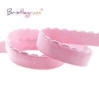 {TATLLr} BRISTLEGRASS 2 5 10 Yard 3/8 Quot; 1/2 Quot; 10Mm 13Mm Nylon Bra Strap Elastic Band Plush ไหล่เทปชุดชั้นในชุดชั้นใน DIY เย็บ Trim