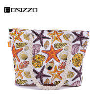 FOSIZZO Large Beach Bag Roomy Women Handmade Leisure Holiday Handbag Starfish Summer Bag 2021Tote Bag FS5313