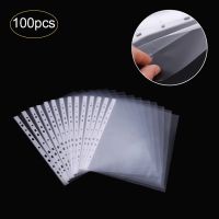 [NEW EXPRESS]﹊✠⊕ 100pcs Ultra Thin A4 Plastic 11-Hole Loose Leaf Transparent Sheet Protectors