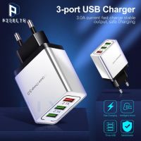 PIXELTH หัวชาร์จเร็ว Wall charger แบบ 3 ช่องรองรับ Quick Charge Fast Charge QC 3.0