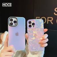 HOCE แฟชั่น Gradient Chameleon เคสโทรศัพท์สำหรับ iPhone 14 13 12 11 Pro Max 14 Plus XS X XR สูงสุด 7 8 Plus เลเซอร์ Aurora กันกระแทกกันชนกรณี