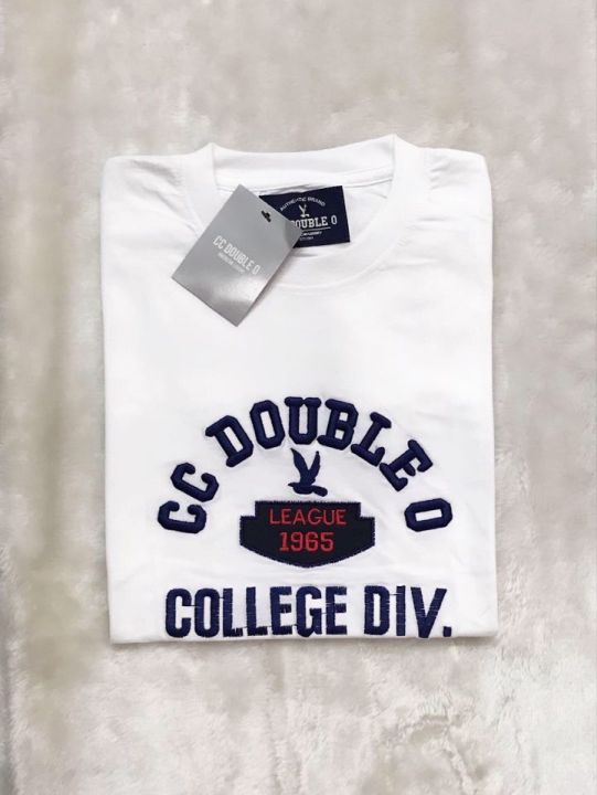 สินค้าขายดี-เสื้อยืด-cc-double-o-college-div-งานปัก-cc-oo-league-1965-college-div-cc-oo-no-12