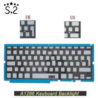 ☬❏ New A1286 Keyboard Backlight For Macbook Pro 15.4 quot; Layout US UK Backlight 2009-2012 Year