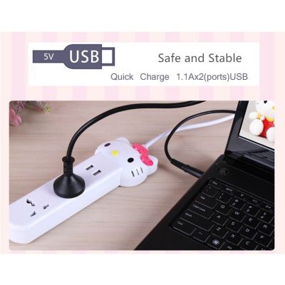Hello Power Strip Universal USB Power Socket With 2 USB Output 1.1A×2