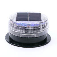 Solar Warning Light Red Blue Alternating Sensitive Strobe Flash 6 LED Safety Lamp Magnetic Mounted Outdoor For Car Vehicle Night