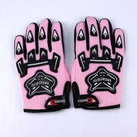 TDPRO Full Finger Guantes Motorcycle Racing Gloves Aaccessories For Kids Motocross Bicycle Dirt Pit Bike ATVQUAD Cycling Glove