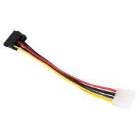 4 Pin IDE Molex ถึง2ใน15 Pin ซีเรียลเอทีเอซาตาสายอะแดปเตอร์พลังงาน HDD น้ำหนักเบา Y Splitter คู่สายฮาร์ดไดรฟ์