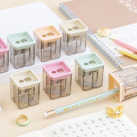 【YY】1pc Creative Pencil Sharpeners Ins Korean Fashion Geometry Style Morandi Color Sharpener Back To School Office Accessories