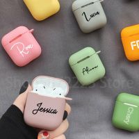 ปรับแต่งชื่อ/รูปภาพ2เคสมือโปรสำหรับ airpod 1นุ่มทีพียูเคสหรูหรา fundas เคสหูฟังอุปกรณ์เสริมที่กำหนดเอง