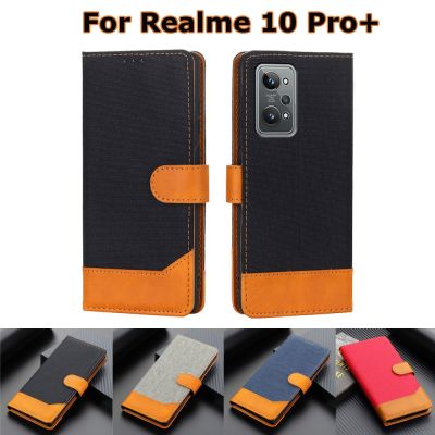 on чехол Realme 10 Pro+Case Luxury Magntic Wallet Book Stand Flip Leather Phone Cover For Capas Realme 10 Pro Plus RMX3687 Funda Electrical Connectors