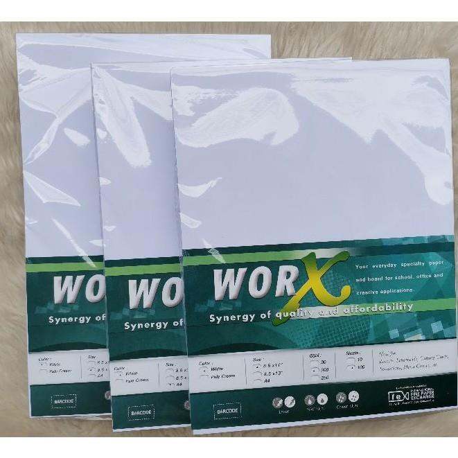 Worx Specialty Paper 200gsm/90gsm White / Pale Cream (100 Sheets ...