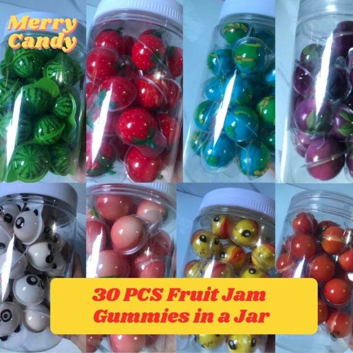 60 bath 30 JamFilled Gummies Earth Watermelon Peach Strawberry