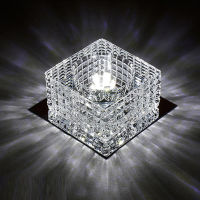 5W Modern Crystal Square LED Ceiling Lights Wall Sconce for Home Decoration Balcony Lamp Porch Light Corridors Lighting Fixture