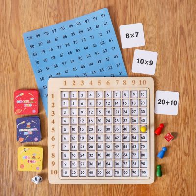 【CW】 Maths Games Multiplication Table With Dices Flash Card Kids Counting Early