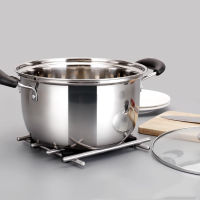 1pcs Stainless Steel Double Bottom Pot Soup Pot Nonmagnetic Cooking Pot Multi-purpose Cookware Non-stick Pan