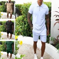 Mens short sleeve shorts leisure suit hot style Europe and the cultivate ones morality mens summer spot two-piece outfit