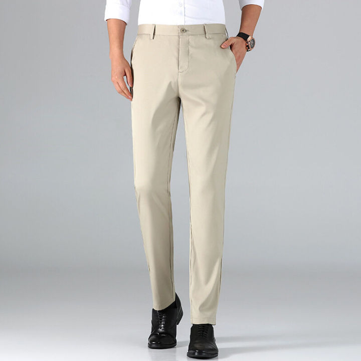 junpinmingbo-high-quality-2023-summer-breathable-soft-business-formal-office-working-wear-suit-pants-slim-fit-plain