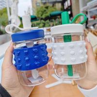 Coffee Cup Fashion With Silicone Sleeve High Temperature Resistant Net Red Anti-Scalding Drinkware Water Cup Outdoor Portable