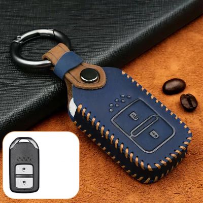 สำหรับการป้องกัน Honda Jazz/HRV/Crv/brv 2014-2021เคสโทรศัพท์หนังกุญแจรถยนต์รีโมทไร้กุญแจ
