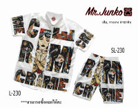 ?ส่งฟรี?เสื้อ,กางเกง (สั่งซื้อแยก) Mr-Junko งานต่อลาย ผ้าซาติน นิ่มใส่สบายไม่ร้อน SL-230