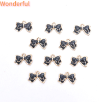 ?【Lowest price】Wonderful 10ชิ้นเคลือบเงาทำจากโลหะผสมโบว์เสน่ห์เครื่องประดับปิ่นปักผมทำของขวัญงานฝีมือ