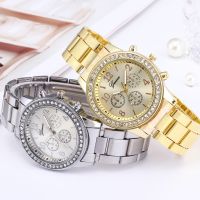 【YF】ﺴ℗  Gold Geneva Classic Womens Fashion Rhinestone Watches Wristwatch for Woman