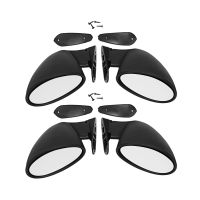 Classic Retro Door Wing Side Mirror Car Rearview Mirror Style Car Accessories Black L+R