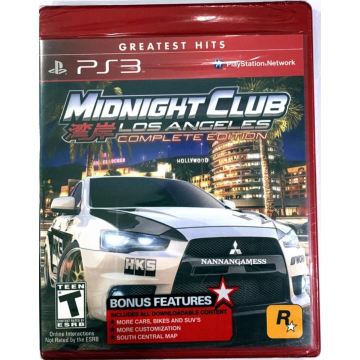 Ps3 Midnight Club Los Angeles Complete Edition Greatest Hits