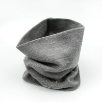 100 Merino wool thermal neck gaiter Women Men Wool neckchief tube Headbands outdoor double layer ring collar muffler