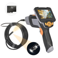 Dual Lens Industrial Endoscope, 4.3-Inch LCD Screen, 1080p HD Image Quality, IP67 Waterproof Kens, 5M/16.4 FT Cable, 32G TF Card