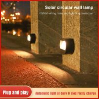 Solar Lamps LED Porch Light Outdoor Waterproof Wall Lighting Decor For Garden Courtyard  Stair Step Stage Villa Courtyard Lamps