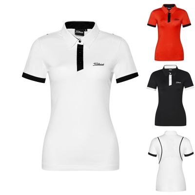 New golf clothing spring and summer short-sleeved T-shirt womens new casual T-shirt slim-fit sportswear top Scotty Cameron1 PING1 W.ANGLE J.LINDEBERG TaylorMade1 Amazingcre⊕◘❀