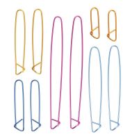 ♂❀❍ 10pcs Big Button Suit Yarn Stitch Holder Set Crochet Knitting Needle Alloy Safety Knitting Stitch Holders Craft(Random Color)