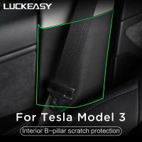 LUCKEASY for Tesla Model 3 2017-2022 Invisible Car door Anti Kick Pad Protection Side Edge Film Protector Stickers model3 2021