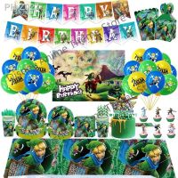 The Legend of Zelda Birthday Party Decoration Tableware Kids Boys Girls Game Balloons Tablecloth Baby Shower Backdrop Supplies