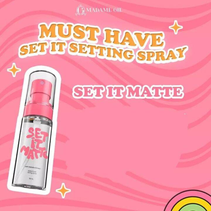 Madame Gie Set It Dew & Set It Matte Setting Spray Face Mist 50 Ml