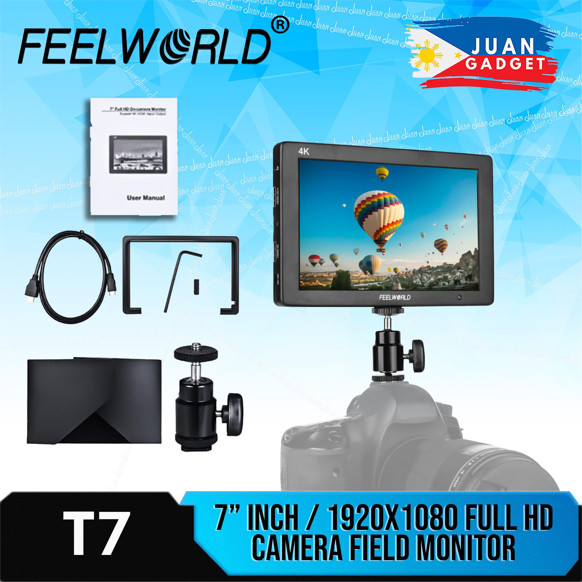 FEELWORLD T7 7 inch IPS 4K HDMI Camera Field Monitor Video Assist Full HD 1920x1200 Solid Aluminum Housing DSLR Monitor with Peaking Focus False Colors 
