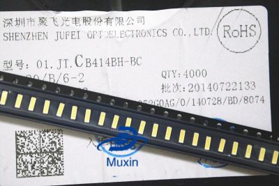 JUFEI ไฟแบ็คไลท์4014 LED 100ชิ้นไฟกลาง LED 0.5W 3V 4014แสง LCD สีขาวเย็นสำหรับใช้ทีวีโทรทัศน์
