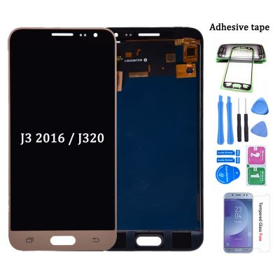 สำหรับ Samsung Galaxy J3 J320 J320f J320a J320m จอแสดงผล Lcd พร้อม Digitizer ประกอบหน้าจอสัมผัสสามารถปรับความสว่างได้