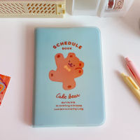 Kawaii Bear Notepad Monthly And Weekly Daily Planning Schedule Book Journals Cute Grid Notebook Planner Stationery