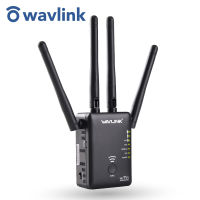 Wavlink AC1200 Dual Band เครื่องยืดระยะสัญญาณไร้สาย Repeater Router ปุ่ม WPS 4เสาอากาศภายนอก-สีดำ