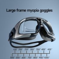 Goggles Correction Diving Mask Large Frame Plating Plain Myopia Diving Goggles Waterproof and Fog-proof Swimming Goggles Goggles