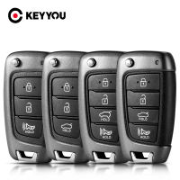 KEYYOU Flip Smart Remote Flip Key Case Shell สำหรับ HYUNDAI Tucson Elantra Accent Solaris Kona Verna 2017รถอุปกรณ์เสริม