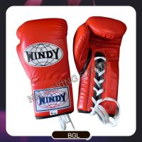 Windy  Lace up Gloves BGL ( 8,10,12,14,16 oz)  Orange Genuine Leather  Muay Thai MMA K1นวมเชือก ชกมวยไทย วินดี้สปอร์ต สีส้ม ทำจากหนังแท้