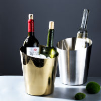 ?Dream Best? Stainless Steel Champagne Bucket Household Beer Bucket Bar KTV Commercial Ice Bucket Wine and Wine Bucket