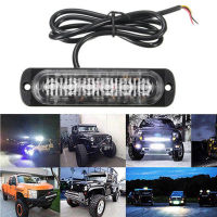 6LED รถ DRL กลางวันวิ่งไฟตัดหมอกไฟหน้าแสงแฟลชสีขาวขายร้อนการใช้พลังงานต่ำ DC 12โวลต์-24โวลต์ไฟแฟลช