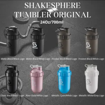 ShakeSphere Tumbler | Shaker Bottles | 700ml - Frosted Black Logo