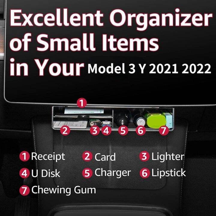 under-screen-storage-organizer-box-for-tesla-model-3-model-y-2021-2023-accessories-key-card-gadget-storage-large-space